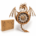 Dragon Clock 3D Wooden Puzzle Adult DIY Mechanical Craft Kit - Walmart ...