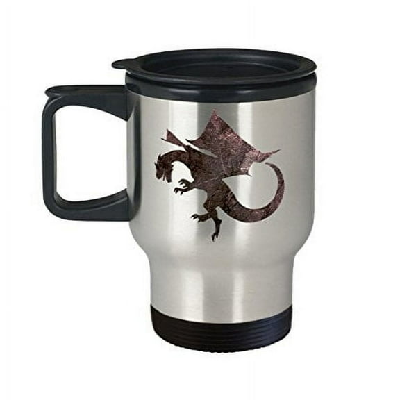 Dragon Coffee Travel Mug - 14 oz Stainless Steel Cup - Perfect for Gifts
