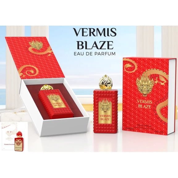 Dragon Collection Vermis Blaze Emper Eau de Parfum 3.oz Made in UAE