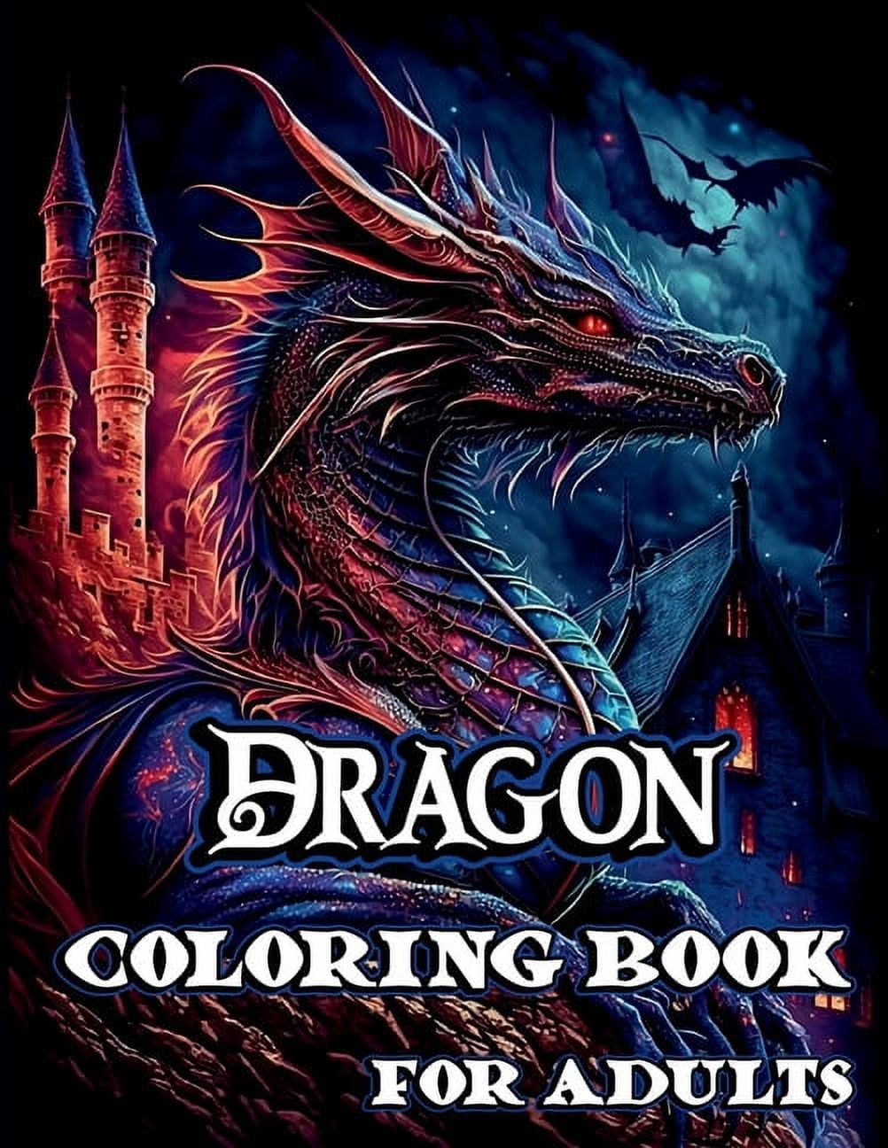 Dragon Coloring Book for Adults, (Paperback) - Walmart.com