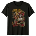 thumbnail image 1 of Dragon Conqueror Fantasy Warrior Dragon Mens T-Shirt Womens Tee Graphic Top, 1 of 2