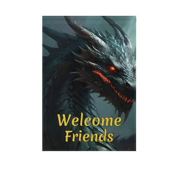 Dragon Cool Garden Flag House Banner 12" x 18" Double Sided Outdoor Yard Decoration