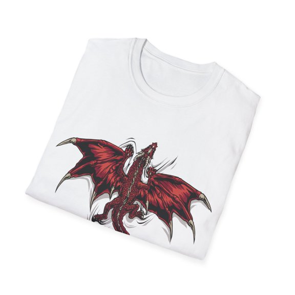 Dragon Creature Climbing Novelty Japanese Flying Dragon Unisex T-Shirt