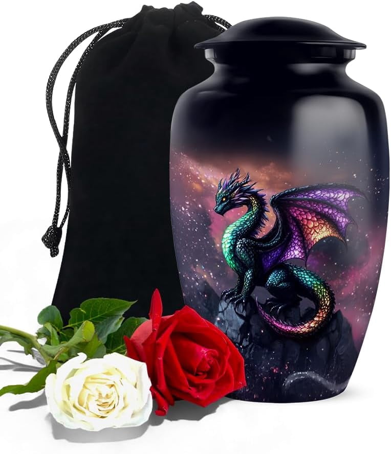 Dragon Cremation Urn For Ashes Adult Male, Urns For Women Human Ash, Large Urns For Human Ash Adult Man, Cremation Urn Ashes, (Size - 6 inch 1Pcs)
