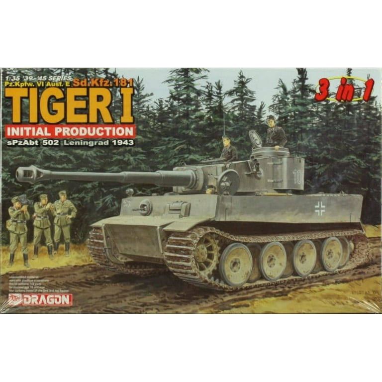 DRAGON Tiger I Sd:Kfz:181 6252 戦車 Pz.Kpfw. VI Ausf. E (Sd.Kfz. 181) Tiger I Initial Type (3 in