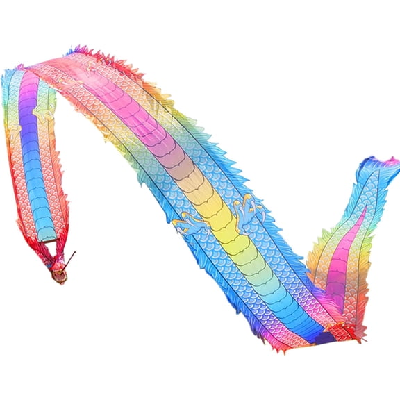 Dragon Dance Ribbon Streamer: Washable Chinese Flinging Ribbon, Flinging Dragon Spiral Practice Ribbon Streamer with Travel Bag, Silk Flowy Shaking Flinging Outdoor Fitness