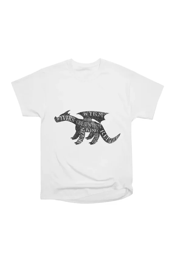 Dragon Design Logo Distressed T-Shirt Tee Gift For Him Merch For Her Apparel For Friend