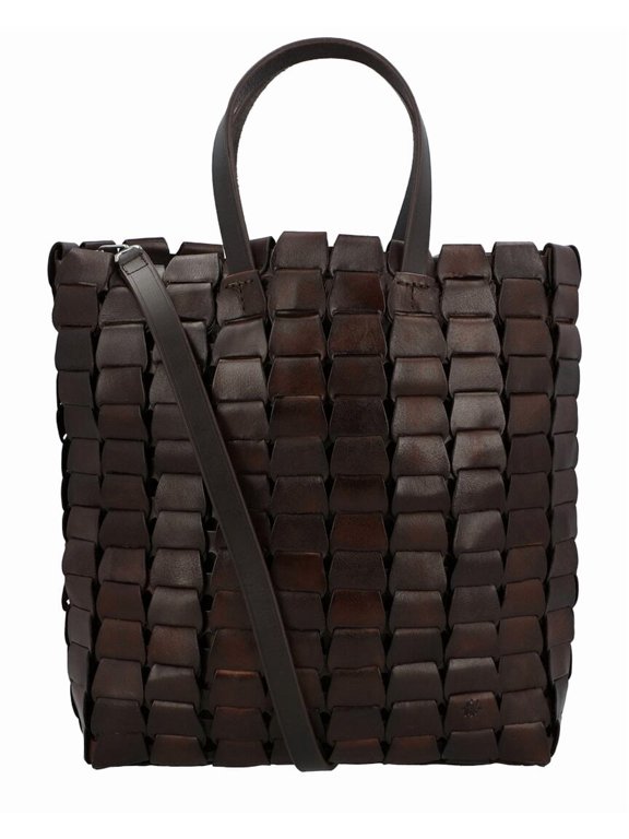 Link Tote Leather Tote, Brown