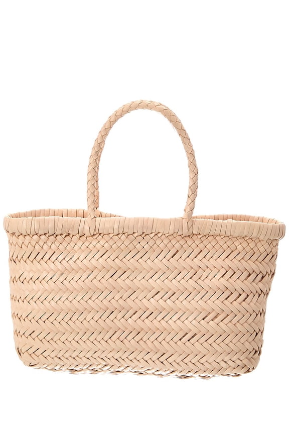 Mini Flat Gora Tote, Beige