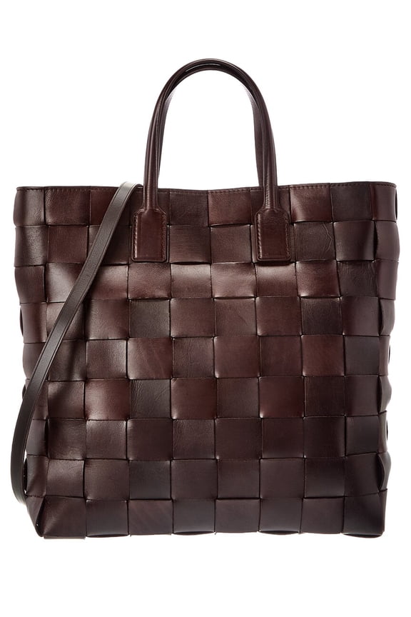 Pino Leather Tote, Brown