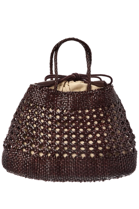 Santa Cano Leather Top Handle Bag, Brown