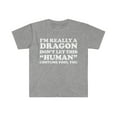 thumbnail image 1 of Dragon Don't let the Human Costume Fool you Unisex T-shirt S-3XL Halloween, 1 of 2
