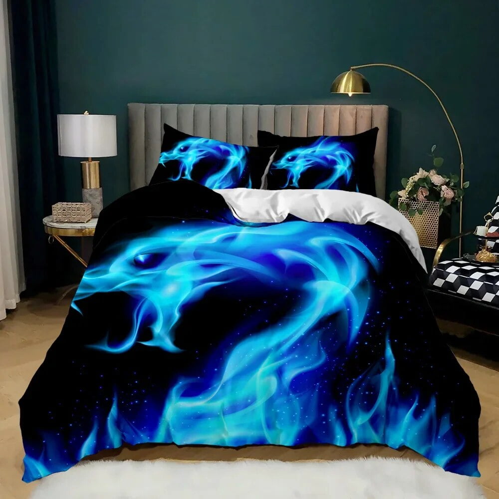 Dragon Duvet Cover Set Japanese White Dragon Tatsu Folk Noble Bedding
