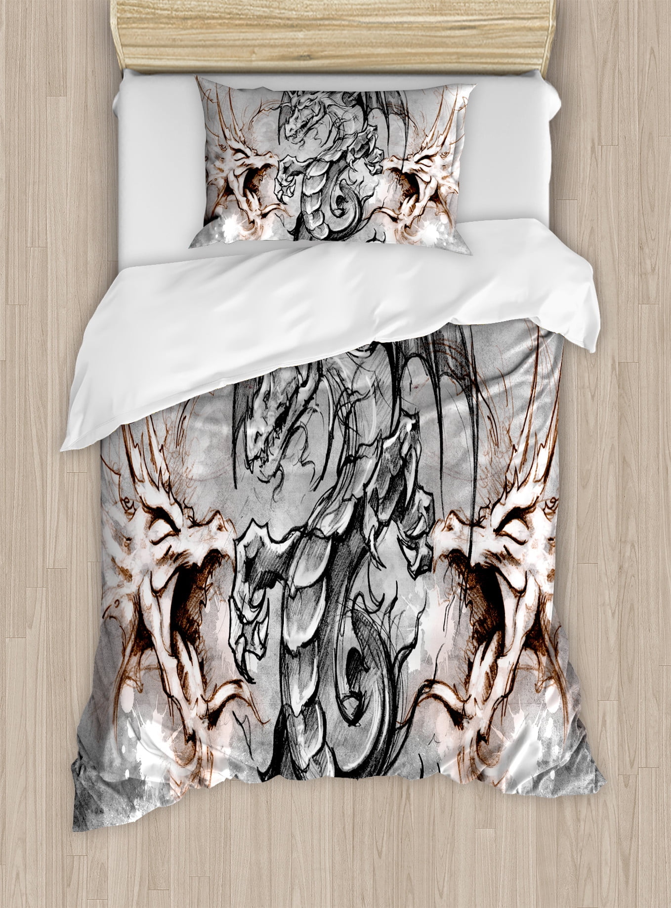 Scary Clown Pattern Print Duvet Cover Bedding Set