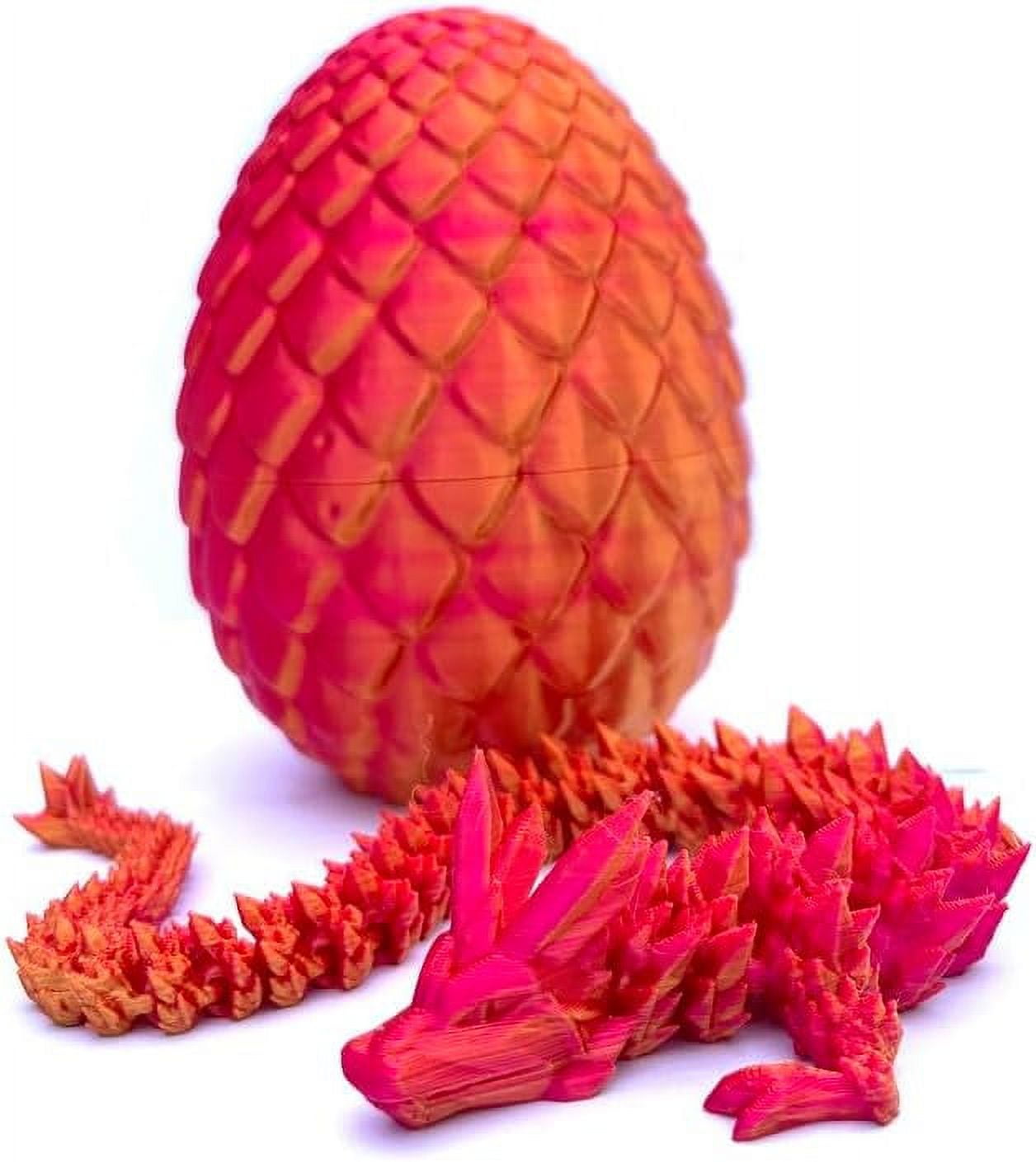 Dragon Egg 3D Printed Dragon Egg Articulated Dragon Crystal Dragon with