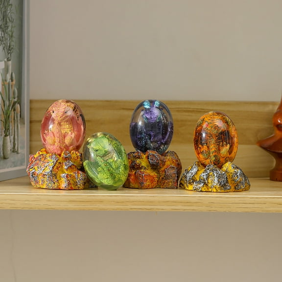 Dragon Egg/Luminous Base,Toys for Over 36 Months,Handmade Crystal Dragon Statue,Figurines for Lovers,Dragon Decor,Unique Gifts for Christmas,Birthdays