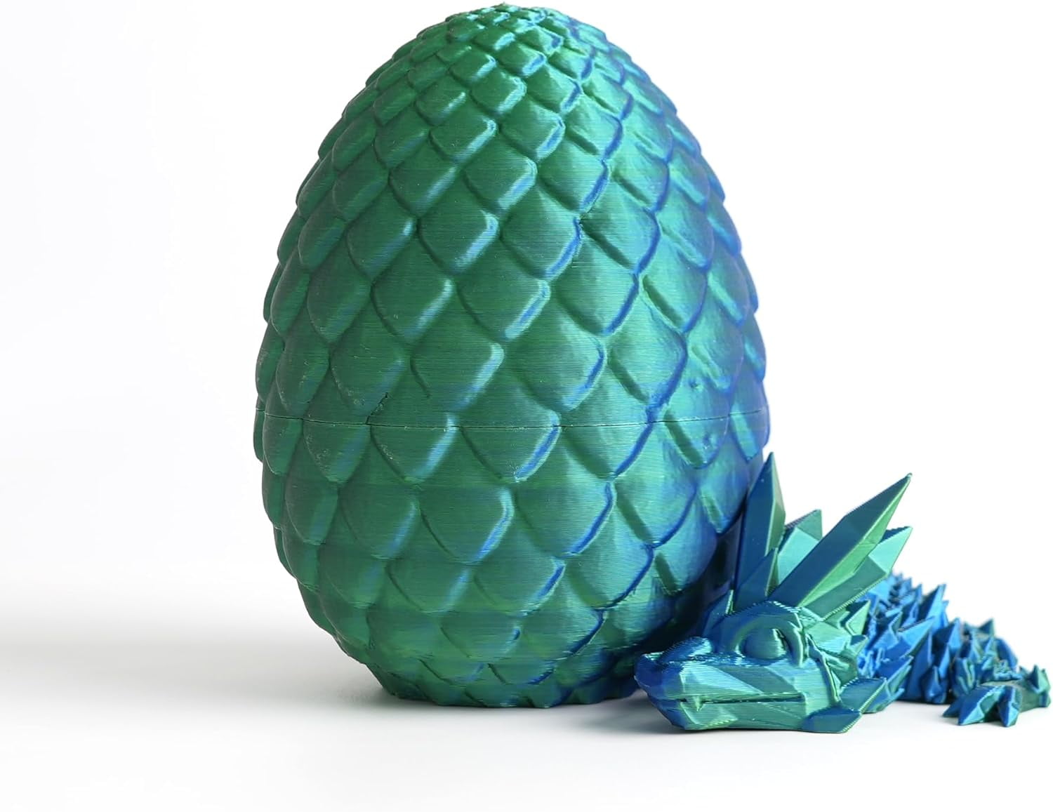 Dragon Egg - Small Surprise Egg with 8” Pearly Sheen Dragon Inside, 3D ...