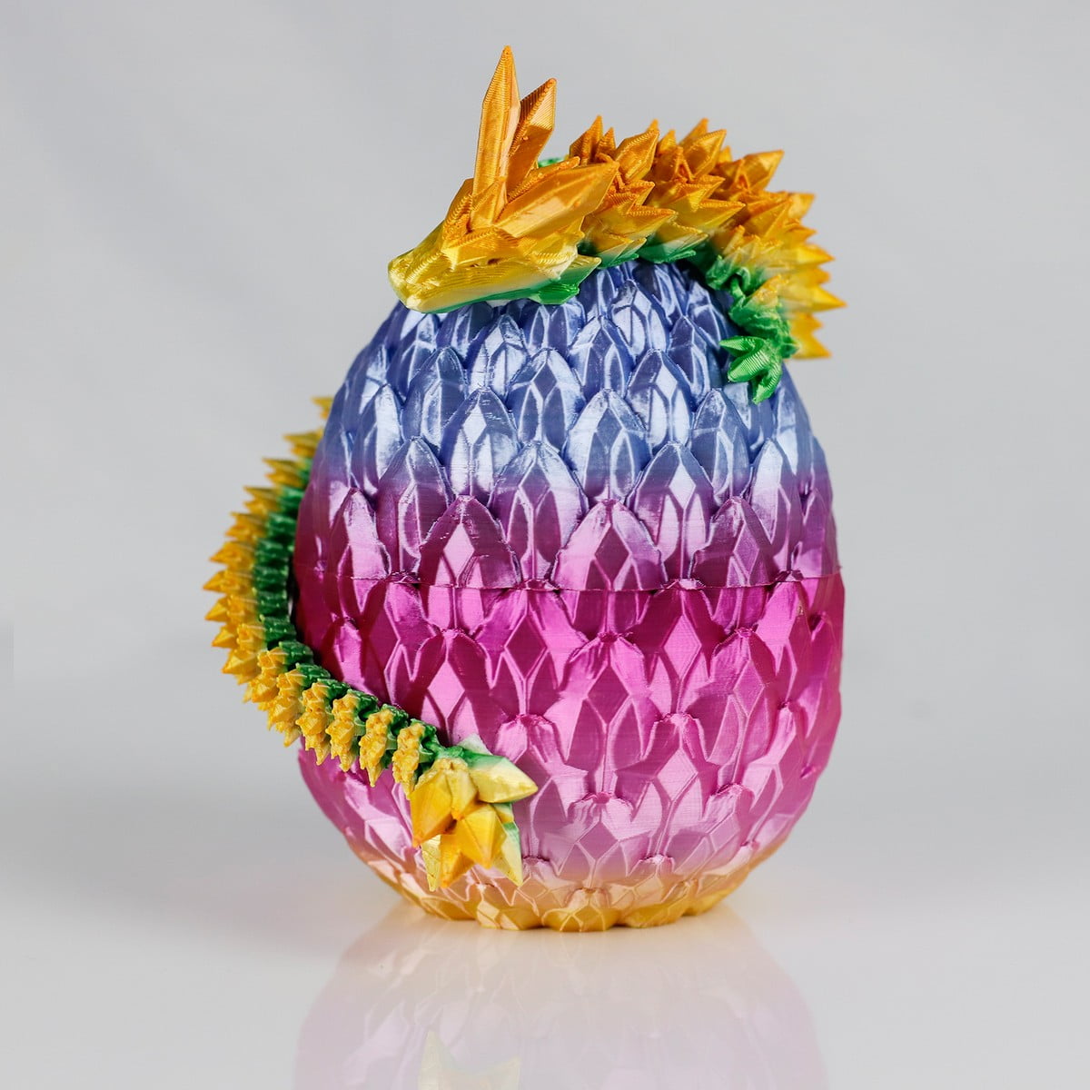 Dragon Egg with Dragon Inside 3D Printed Dragon Ornament Articulated ...