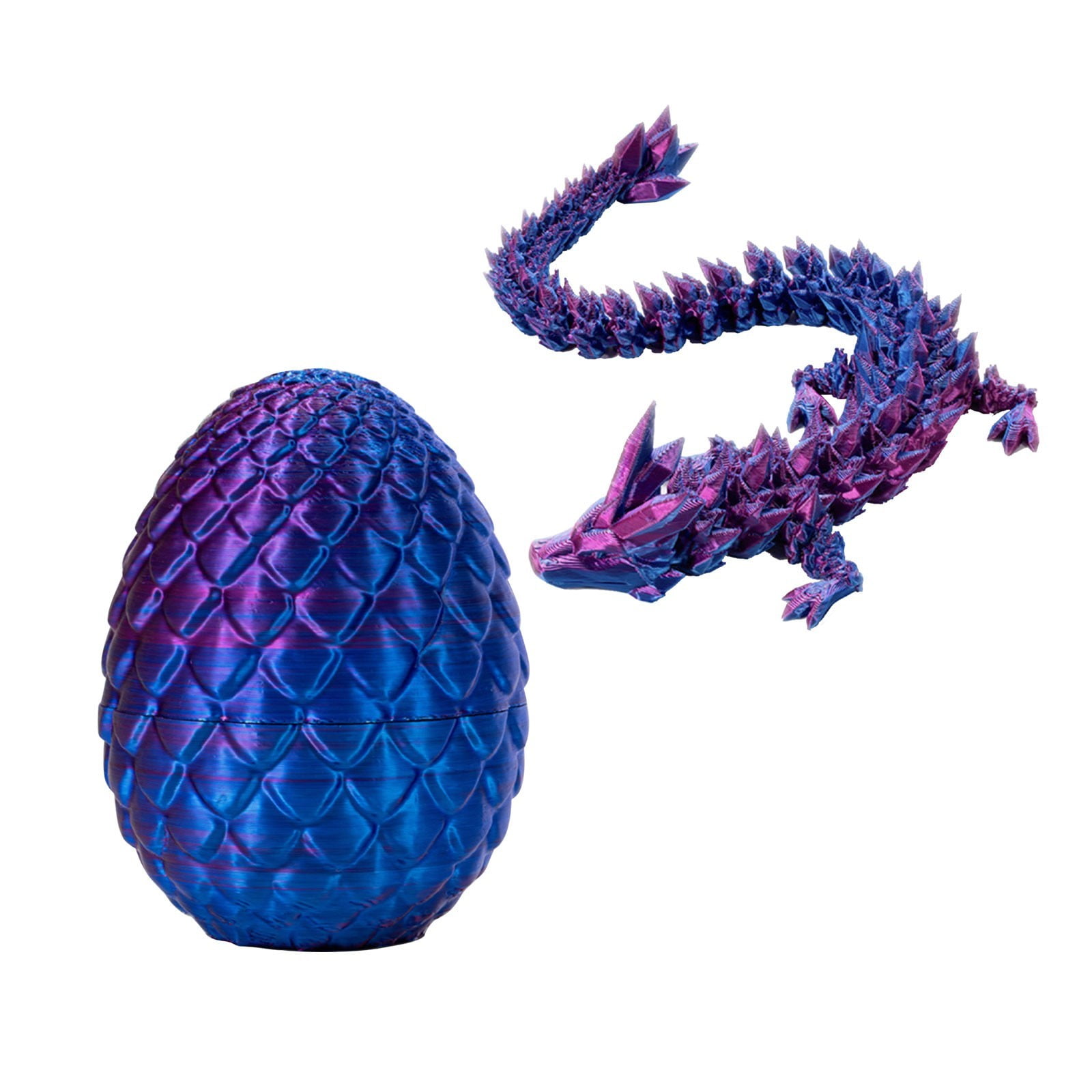 6PCS 3D Printed Dinosaur Figures With Dragon Egg - Articulated Fidget Toys, Party Favors