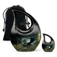 thumbnail image 1 of The Dragon Of Enchanted Urn - Small Urn For Human Ashes - Urns For Human Ashes Adult Female - Urns Human Ashes - Cremation Urns For Human Ashes, (Combo - 10" & 4", 2 Pcs), 1 of 2