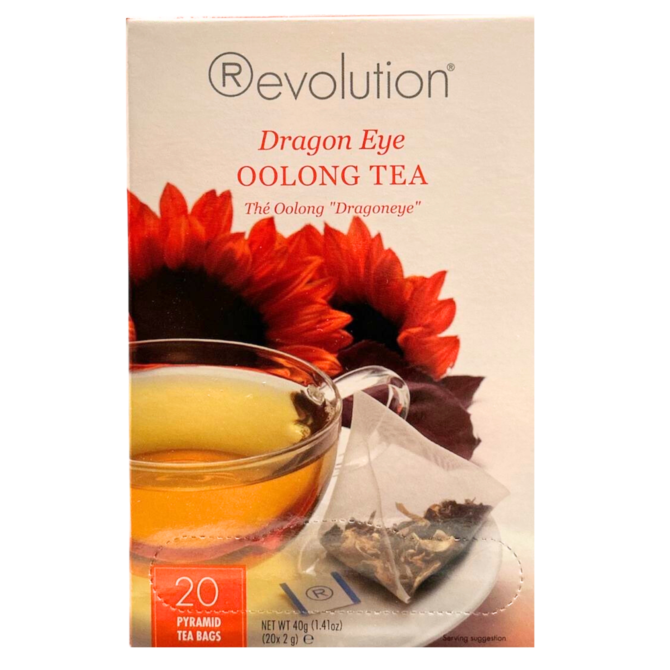 Dragon Eye Oolong 20 Tea Bags Each Individually Wrapped for Easy