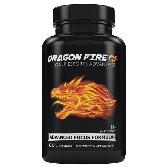 Success Chemistry Dragon FIRE Focus Formula E-Sports Supplement with Herbal Blend - General Health & Wellness Support for Adults - 60 Count