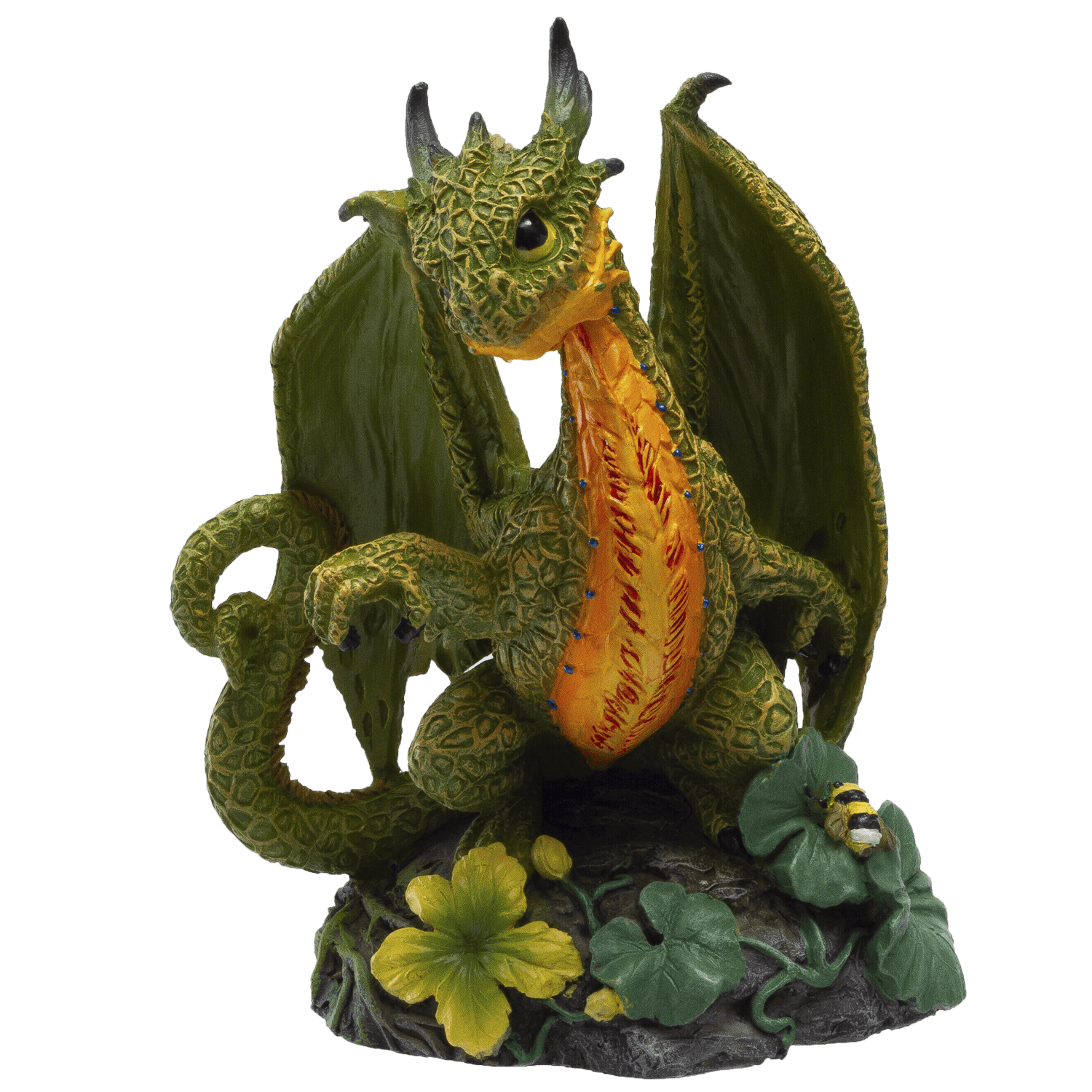 Dragon Fantasy Cantaloupe Dragon Resin Figurine