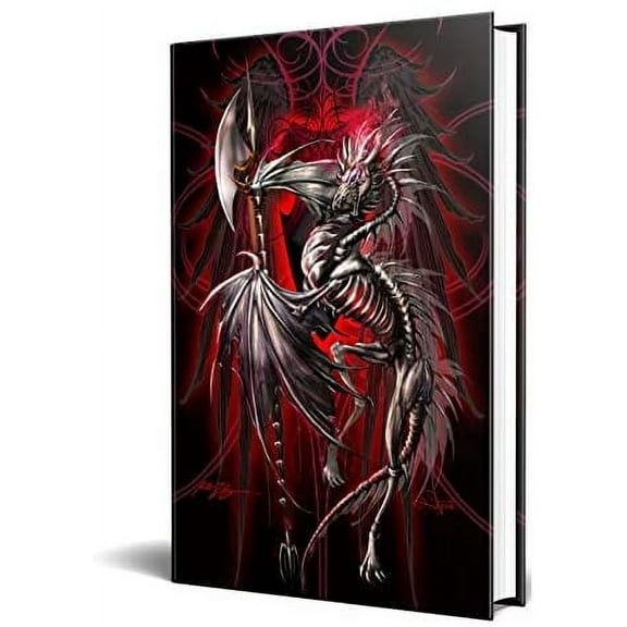 Dragon Fantasy LichBlade Skeleton Dragon Embossed Journal Diary Notebook