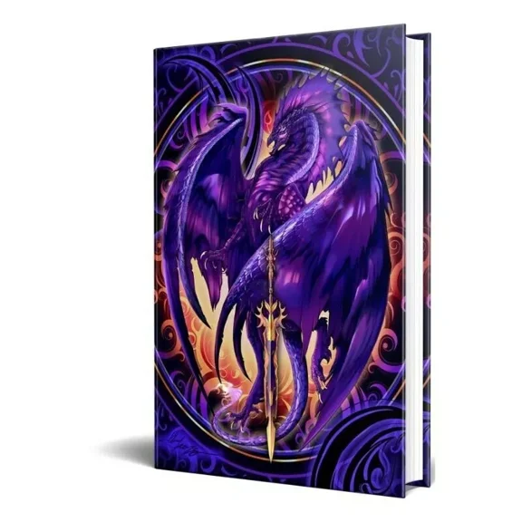 Dragon Fantasy Nether Blade Dragon Embossed Journal Diary Notebook With Strip