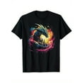 thumbnail image 1 of Dragon Fantasy Scroll Role-Playing Game Men's 3D Mini Oil Painting T-Shirt Round Neck Cotton T-Shirt Men's Short Sleeve T-Shirt Shirt Women's Men's Family T-Shirt Gift T-Shirt, 1 of 5