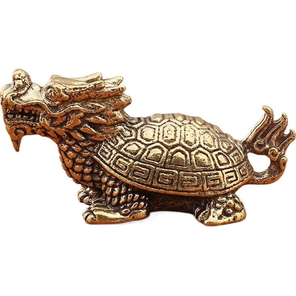 Dragon Figurines - Mini Retro Dragon Feng Shui Beast Ornaments Statue, Traditional Sculpture for Home, Office Decor & Holiday Display