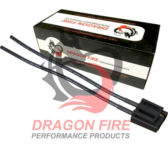 Dragon Fire Race Series ALL BLACK HEI Wire Harness Pigtail For All HEI Ignition Distributors GM Ford Mopar Oem Fit DFWH1001-BK