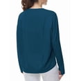 thumbnail image 1 of Dragon Fit Long Sleeve Workout Shirts for Women Back Loose Fit Running Tee Tops with Thumb Hole, 1 of 6