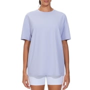 Dragon Fit Oversized Workout T-Shirts for Women Summer Basic Tees Casual Loose Fit Short Sleeve Yoga Running Tops