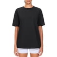 thumbnail image 1 of Dragon Fit Oversized Workout T-Shirts for Women Summer Basic Tees Casual Loose Fit Short Sleeve Yoga Running Tops, 1 of 6