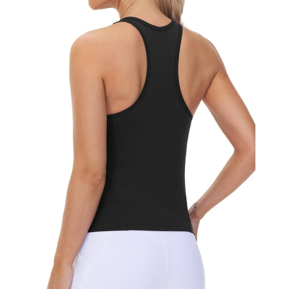 Dragon Fit Racerback Workout Tank Tops for Women Slim Fit Sleeveless Basic Athletic Running Yoga Shirts