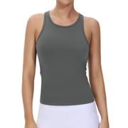 Dragon Fit Racerback Workout Tank Tops for Women Slim Fit Sleeveless Basic Athletic Running Yoga Shirts