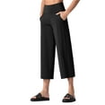 thumbnail image 1 of Dragon Fit Womens' Yoga Pants with Pockets and Tummy Control High Waist in Flare Crop, 1 of 6