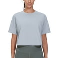 thumbnail image 1 of Dragon Fit Workout Crop Tops for Women Short Sleeve Athletic T-Shirt Casual Running Yoga Tops, 1 of 6