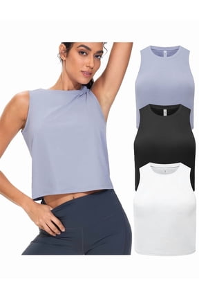 Workout Tank Tops for Women 3 Pack Quick Dry Athletic Running Sleeveless Shirts