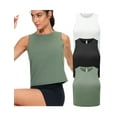 thumbnail image 1 of Dragon Fit Workout Tank Tops for Women 3 Pack Quick Dry Athletic Running Sleeveless Shirts, 1 of 6