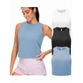 thumbnail image 1 of Dragon Fit Workout Tank Tops for Women 3 Pack Quick Dry Athletic Running Sleeveless Shirts, 1 of 6