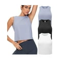 thumbnail image 1 of Dragon Fit Workout Tank Tops for Women 3 Pack Quick Dry Athletic Running Sleeveless Shirts, 1 of 6