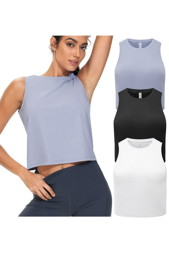 Workout Tank Tops for Women 3 Pack Quick Dry Athletic Running Sleeveless Shirts