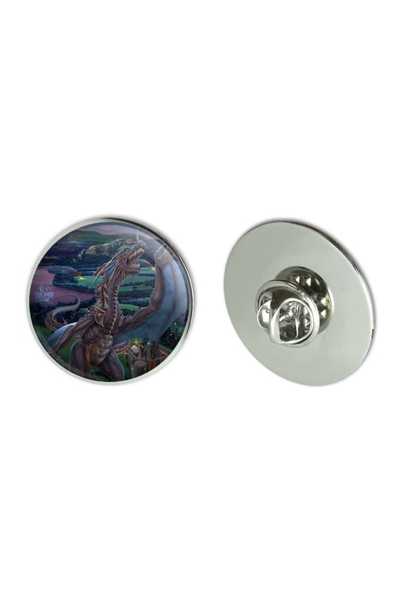 Dragon Flight The Last Stand Fantasy Metal 1.1" Tie Tack Hat Lapel Pin Pinback
