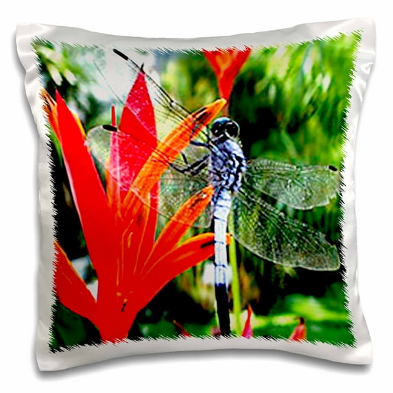 3dRose, Dragon Fly, 16x16 inch Pillow Case