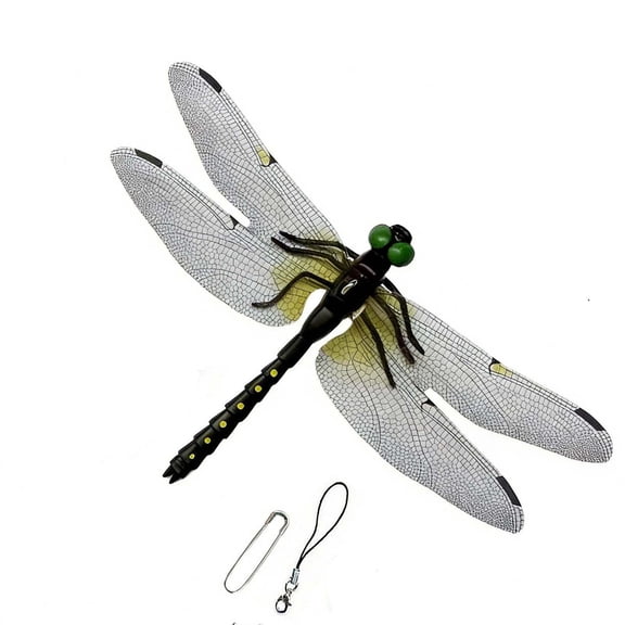 Dragon Fly Clips for Bugs Repellent, Simulated Colorful Outdoor Mosquito Repellent Model Hanging Ornament, Artificial Fake Dragonfly Clip on Hat, Multic Olor Waterproof Dragon Fly Clip for Women Hat