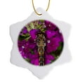 thumbnail image 1 of 3drose, Dragon Fly Insect on Verbena, Sammamish Washington - Us48 Dgu0128 - Darrell Gulin, 3 inch Snowflake Porcelain Ornament, 1 of 7