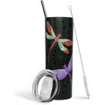 thumbnail image 1 of Dragon Fly Tumbler, Gifts for Women- Mandala Dragonfly Coffee Mug, Stainless Steel- Dragonfly Ornament, Stuff, Accessories- Unique Coffee Tumbler for Women, 20 Oz Tumbler Dragonfly, Mandala Coffee Mug, 1 of 6