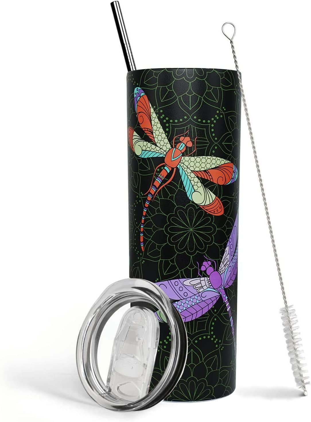 NEWEI Dragonfly Bracelet For Women – Stainless Steel Bangle, Cute Dragonfly Charm Jewelry Gift
